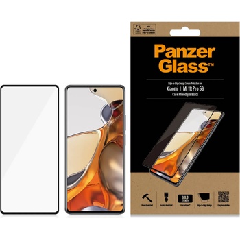 Panzer Стъклен протектор PanzerGlass за Xiaomi Mi 11t Pro 5G CaseFriendly - Черно, 117079