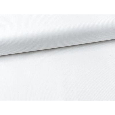 Mirtex Látka SATEEN 150/100 Bílá 2mm hotelový pruh šíře 285cm
