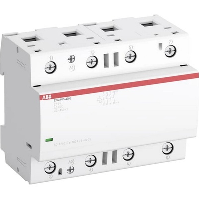 Abb Инсталационен контактор abb esb100-40n-06 - 100 a, 230 v ac/dc (1sae661111r0640)