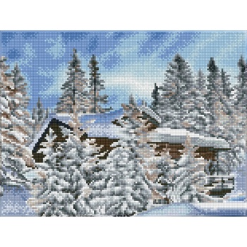Image 1 of Diamond Dotz Алпийска хижа - диамантен гоблен dq8.015
