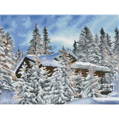 Diamond Dotz Алпийска хижа - диамантен гоблен dq8.015