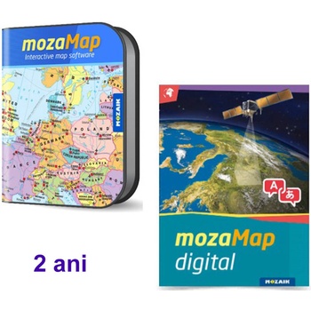 Moza Гимназиален клас - Многоезичен дигитален географски атлас, 2 години (ms-4095d-2)