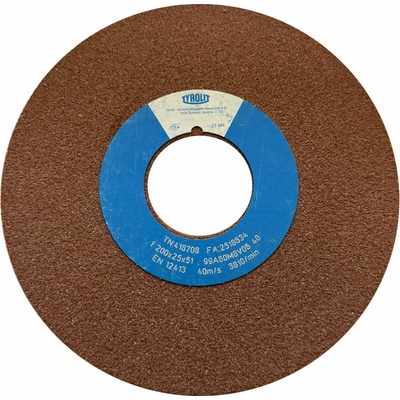 Tyrolit 99A60M8V40 Brúsny kotúč 200 x 25 x 51 mm 60 T418708