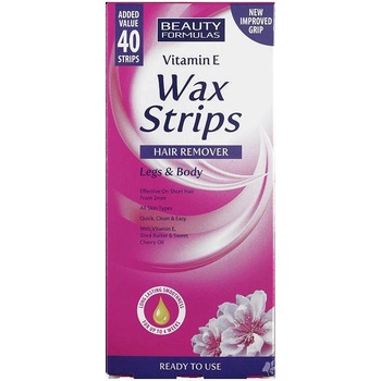 Hair & Body Cosmetics Депилиращи ленти за крака и тяло с Витамин е Beauty Formulas Wax Strips (9003)