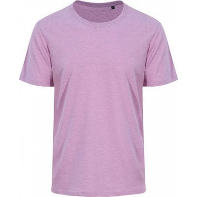 Melírové unisex tričko v pastelových barvách Just Ts Fialová JT032