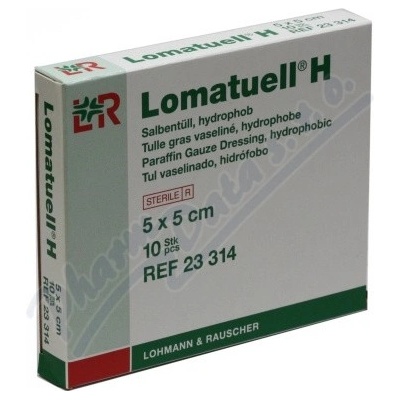 Lomatuell H 5 x 5 cm 10 ks mastný tyl