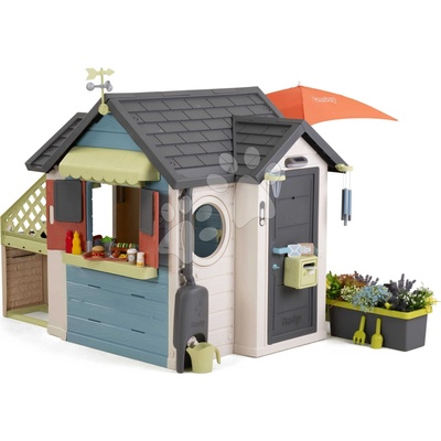 Smoby Domček Reštaurácia so slnečníkom Chef House Life s kuchynkou rozšíriteľný SM810307-A