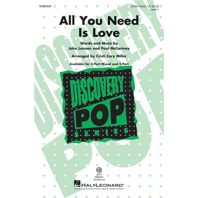 All You Need Is Love Discovery Level 1 noty pro sbor 3-Part Choir 988900