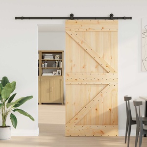 vidaXL Преплъзваща се врата NARVIK 80 x 210 см (213, 5 см) (3445224)