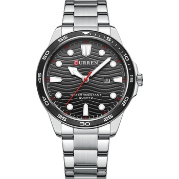 Curren Мъжки часовник Curren Arren, Неръждаема стомана, Сребрист / Черен (CURREN-8426-SILVER-BLACK)