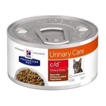 Hill's Prescription Diet C/D Urinary Stress Chicken & Vegetable Stew 82 g