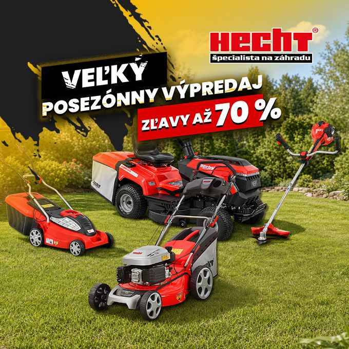 Nakúpte záhradnú techniku výhodnejšie
