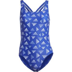Adidas Бански костюм Adidas AOP Sportswear Swimsuit - Blue/White