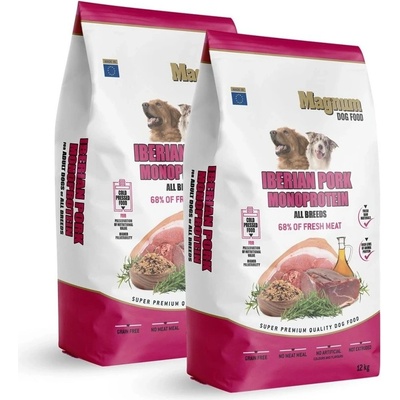 Magnum Iberian Pork & Monoprotein All Breed 2 x 12 kg