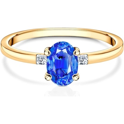 SAVICKI Годежен пръстен Savicki: злато, сапфир, диаманти