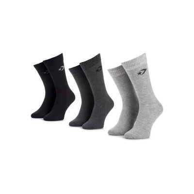 Converse Комплект 3 чифта дълги чорапи мъжки E745H-3010 Черен (E745H-3010)