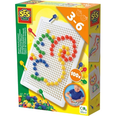 SES Creative Mosaic Peg Board 100 Pcs (s14046)
