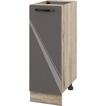 ИРИМ Долен кухненски шкаф Сити АРФ-Антрацит гланц-05-20 30 см