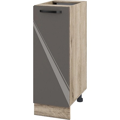 ИРИМ Долен кухненски шкаф Сити АРФ-Антрацит гланц-05-20 30 см