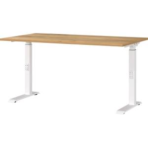 Germania Работна маса с регулируема височина с дъбов плот 80x140 cm Downey - Germania (7904-242)