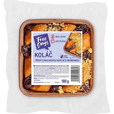 Amaranth Bezlepkový koláč třený s malinovou náplní a drobenkou 200 g – Zboží Dáma