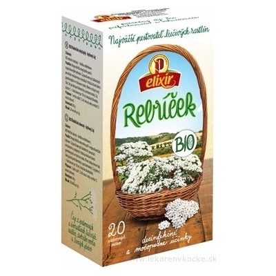 Agrokarpaty BIO Žebříček obyčejný bylinný čaj čistý přírodní produkt 20 x 2 g