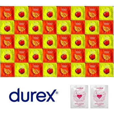 Balíček Durex Orange Apple 40 kondomů + 2x lubrikační gel