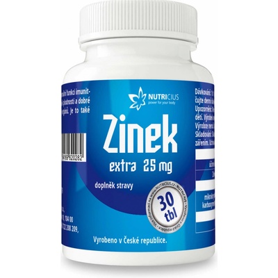 Nutricius Zinek EXTRA 25 mg 30 tabliet