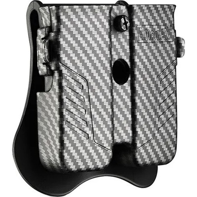 Amomax Univerzální opaskové pro dva pistolové zásobníky Carbon šedá