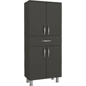 TopMebel Многофункционален шкаф Montana TopMebel от меламин в антрацит цвят 59, 4x31, 5x140см