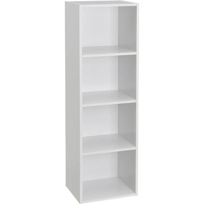 Casa Selección Cube knihovna bílá 30x106x24 cm