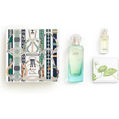 Hermès Un Jardin Sur Le Nil Подаръчен комплект, Eau de Toilette 100ml + Eau de Toilette 7, 5ml + soap 50ml, унисекс