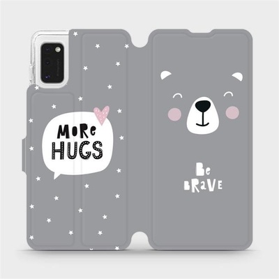 Pouzdro Mobiwear parádní flip Samsung Galaxy A41 - MH06P Be brave - more hugs