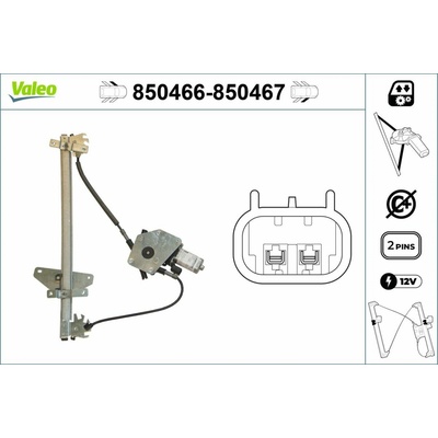 Zvedací zařízení oken VALEO 850466 850466