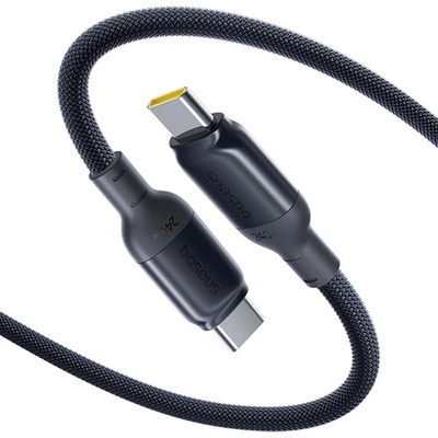 Baseus Кабел с бързо зареждане за устройства с USB-C порт - Baseus PicoGo Liquid Silicone USB-C to USB-C Cable 240W (200 см) (черен) (E0423301)