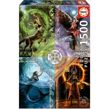 Educa Пъзел, Educa, Магическа звездна карта, Ан Стоукс, 1500 части