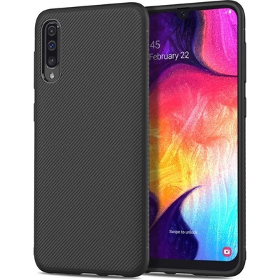 GKK Силиконов Калъф за Samsung A50/A30S, Twill Case, Черен (5901012171131)
