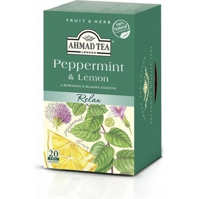Ahmad Tea Peppermint & Lemon Calming 20 sáčků