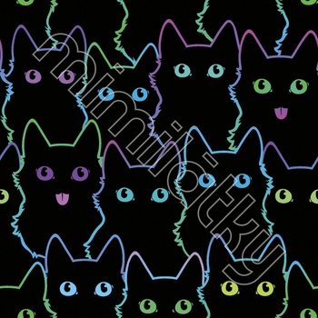 Softshell jarní neon kočky by MIMI