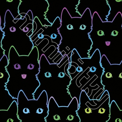 Softshell jarní neon kočky by MIMI