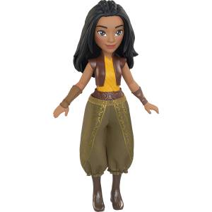 Disney Princess Кукла Disney Princess - Рая, с жълт топ и стилен елек, 9 cm (HPL55)