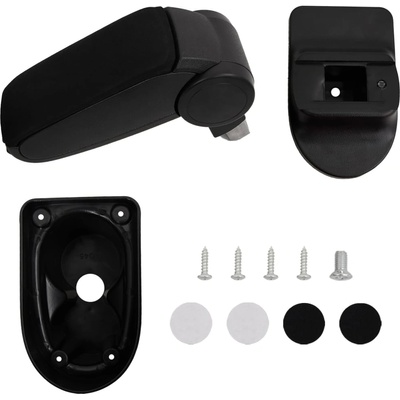 vidaXL Подлакътник за кола черен 13x36x(30-46) см ABS (154674)