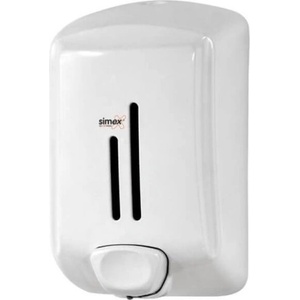Simex Стенен дозатор за течен сапун Simex Elegance 0.7 л. (Цвят: Бял) (4076)