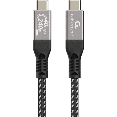 Gembird CCBP-USB4-CMCM240-0.3M Prémiový nabíjací a dátový USB4 typu C 40 Gb/s 240 W 0,3m