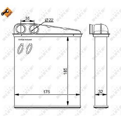 Výměník tepla, vnitřní vytápění NRF 54271