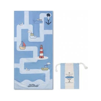 Swim Essentials plážový uterák z mikrovlákna Little Seagull 135 x 65 cm