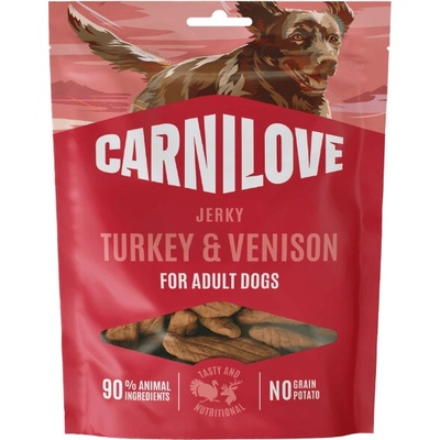 CARNILOVE Dog JERKY Turkey & Venison 100g