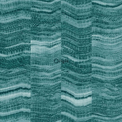 Origin 337249 Vliesová tapeta na stenu vzor modrý mramorový obklad Matières Stone rozmery 0,53 x 10,05 m