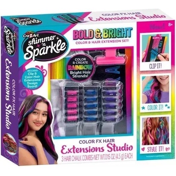 CRA-Z-ART Shimmer’n Sparkle: Комплект за Изработване на Цветни Изкуствени Косми (65695)