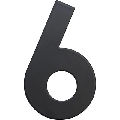 Číslo domovní č.6 75mm nerez ČER – Zboží Mobilmania
